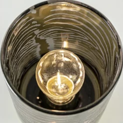 Tafellamp Zebra grijs goud op batterijen Light & Living><noscript><img width=