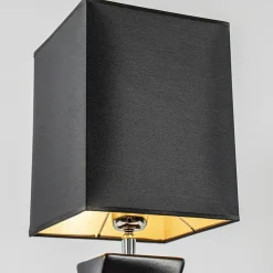 Tafellamp zwart keramiek inclusief kap zwart/goud></noscript>Straluma Sale