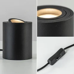 Tafelspot Rebel rond zwart gu10><noscript><img width=