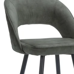 Trendy barkruk velours met zwart metalen poot></noscript>Straluma Outlet