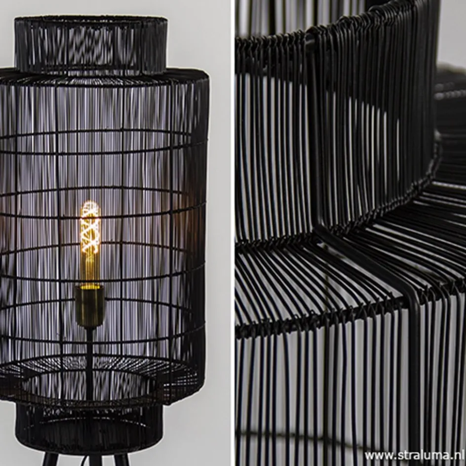 Trendy draad-vloerlamp Gruaro zwart>Straluma Sale