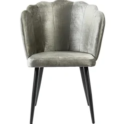 Trendy eetkamerstoel velours met zwarte poot>Straluma Online