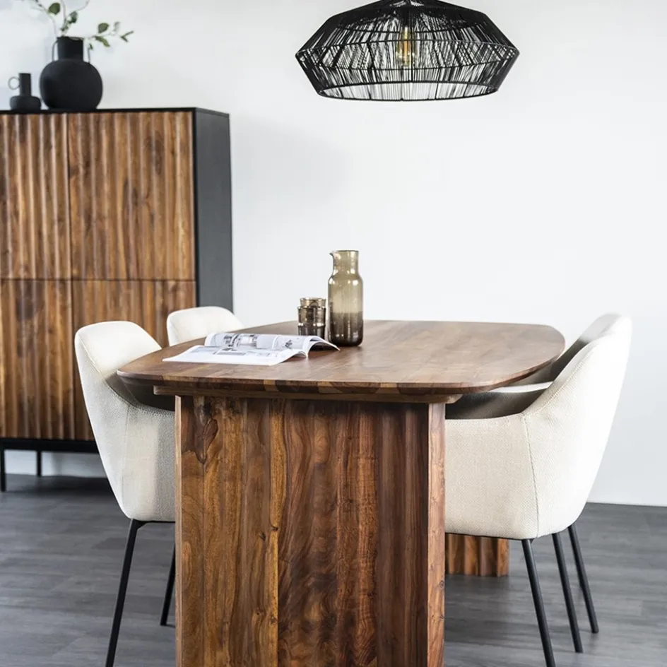 Trendy eetkamertafel Sheesham hout 240x100>Straluma Best