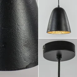 Trendy hanglamp Sumeri mat zwart met goud></noscript>Straluma Online