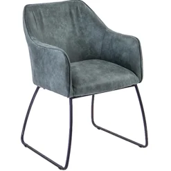 Trendy kuipstoel met zwart metalen poot>Straluma New