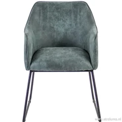 Trendy kuipstoel met zwart metalen poot>Straluma New