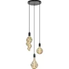 Trendy 3-lichts hanglamp mat zwart exclusief lichtbron>Straluma