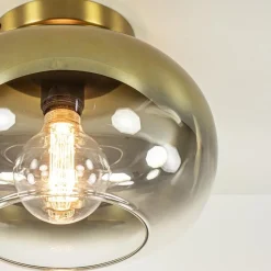 Trendy plafondlamp goud met goud gradiënt glas></noscript>Straluma Online
