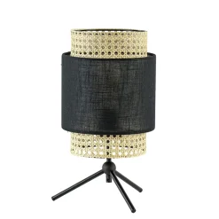 Trendy tafellamp driepoot zwart met webbing>Straluma Sale