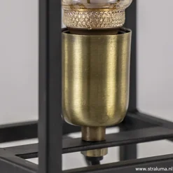 Trendy tafellamp Marlay zwart met brons></noscript>Straluma New