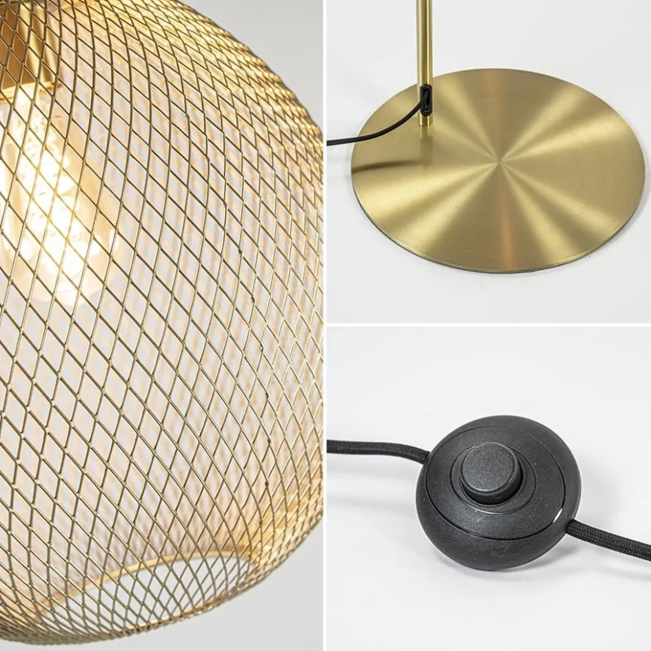 Trendy vloerlamp Moroc goud Light and Living>Straluma