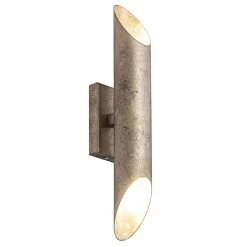 Up+down wandlamp ambachtelijk zilver>Straluma Hot