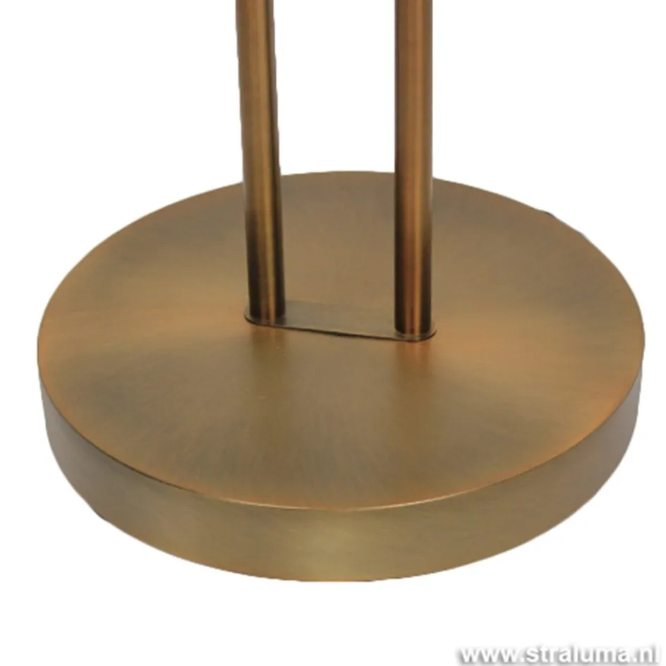 Uplighter brons LED Luna leesarm, dimmer>Straluma New