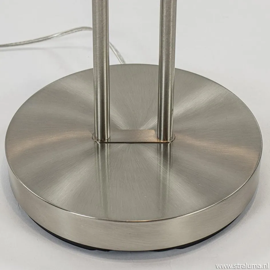 Uplighter met leesarm New Luna nikkel>Straluma