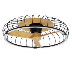 Ventilator Nature hout/zwart remote/app>Straluma Online