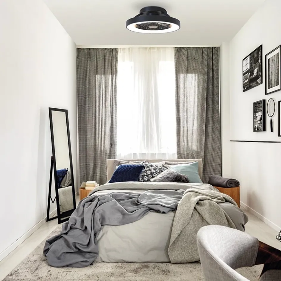 Ventilator Tibet Mini zwart + remote cct>Straluma Online