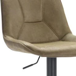 Verstelbare barkruk metalen poot met microleder zitting><noscript><img width=