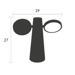 Verstelbare buitenlamp tafel groen oplaadbaar>Straluma Hot