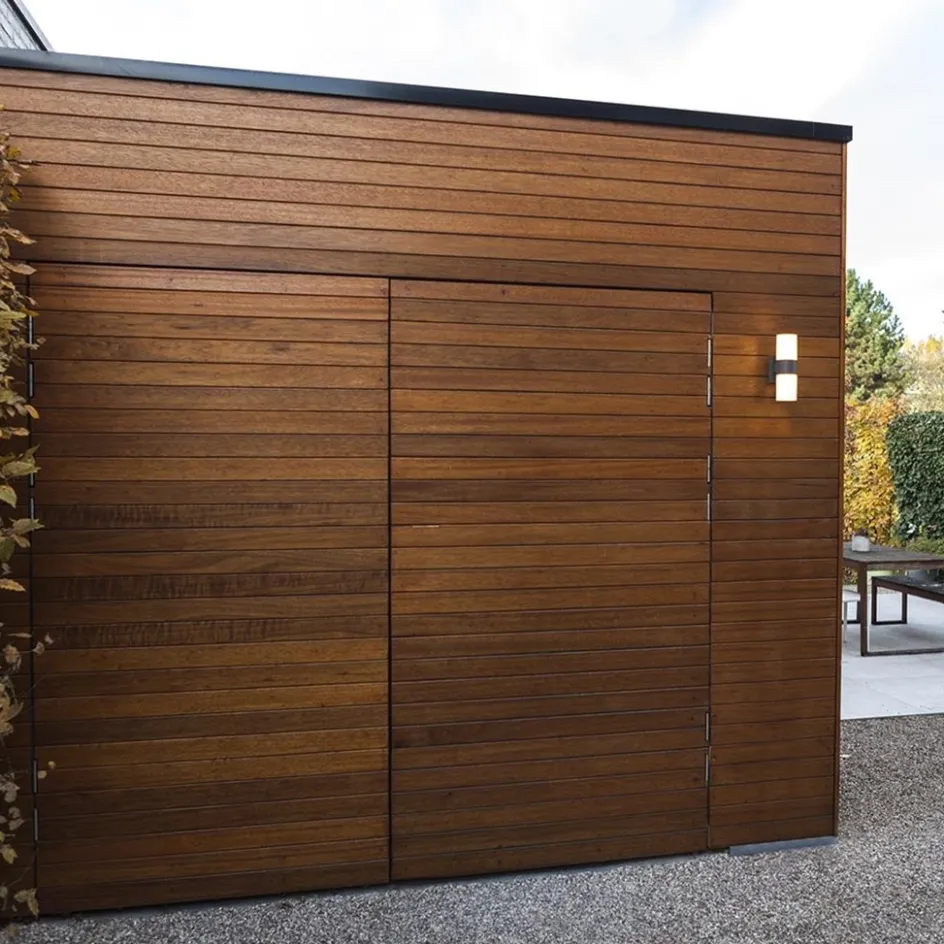 Verstelbare LED buitenlamp 2-lichts cilinder donker grijs>Straluma