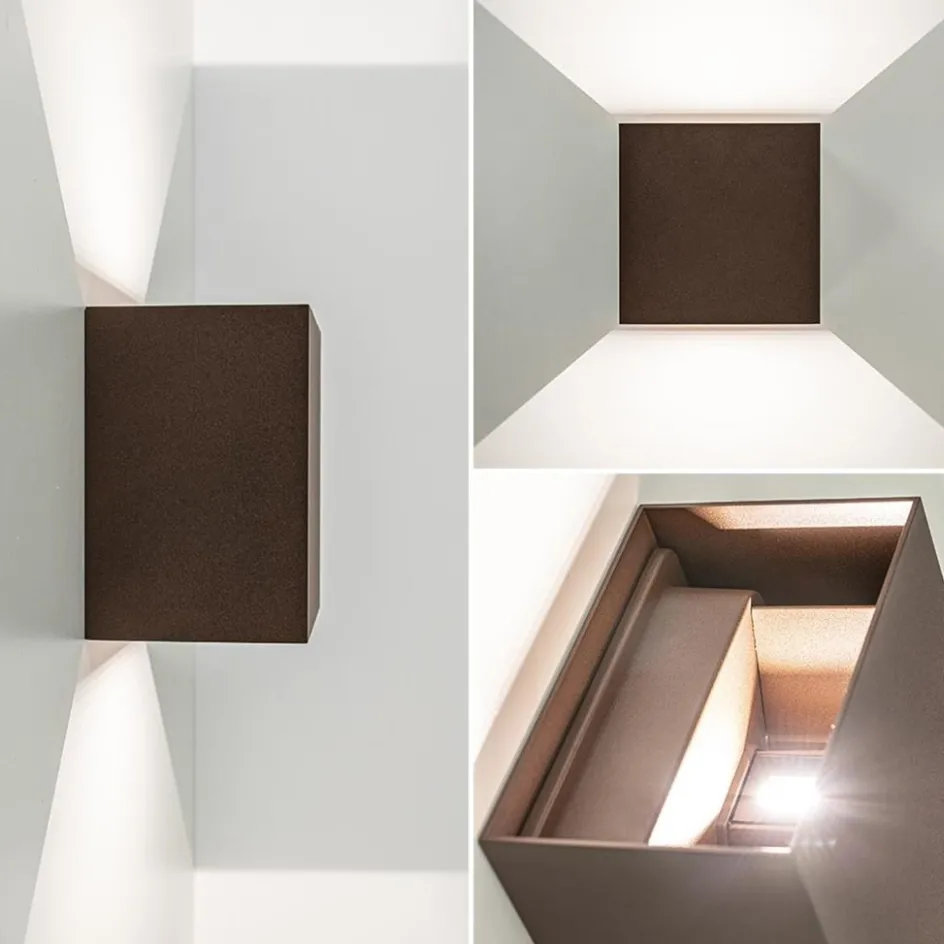 Verstelbare LED buitenlamp aluminium bruin>Straluma Outlet