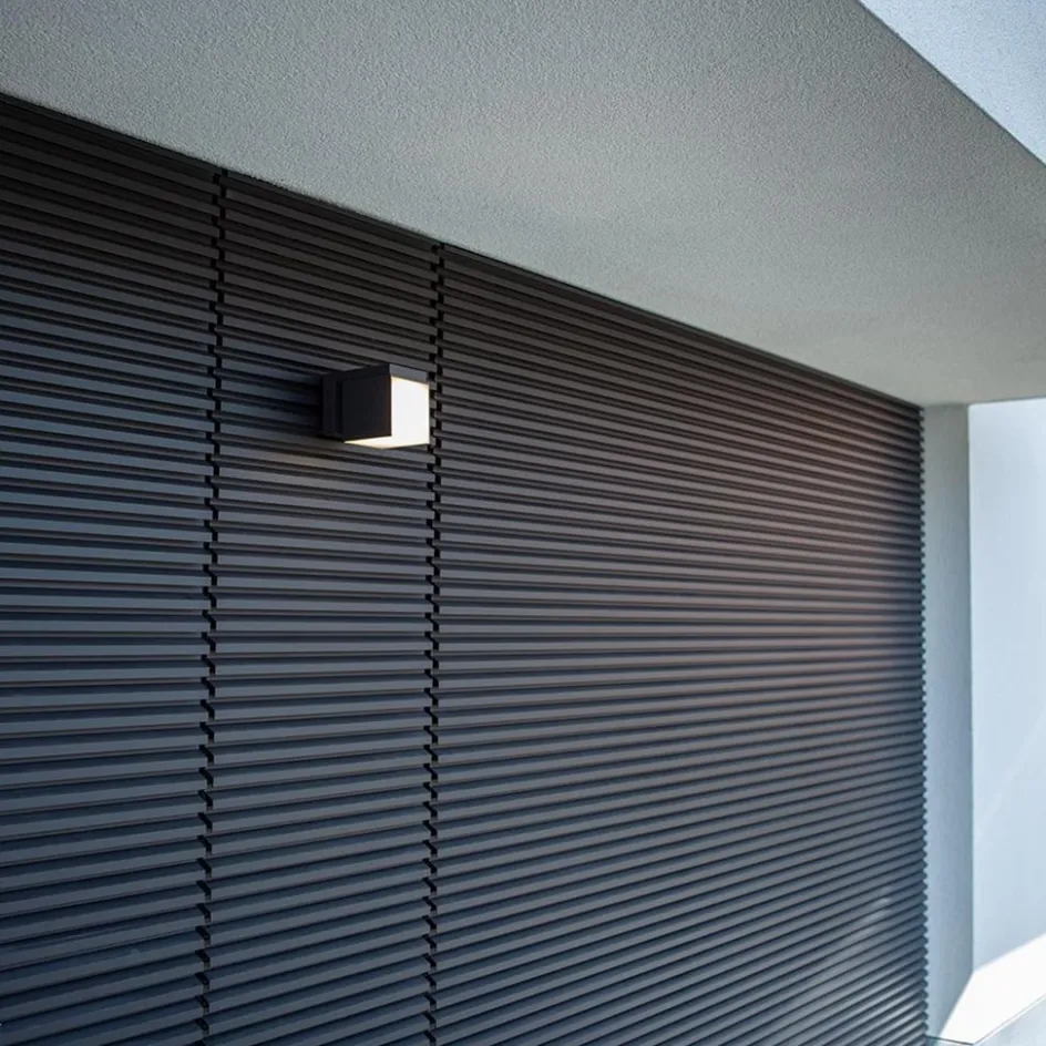 Verstelbare LED buitenlamp kubus donker grijs IP54>Straluma New