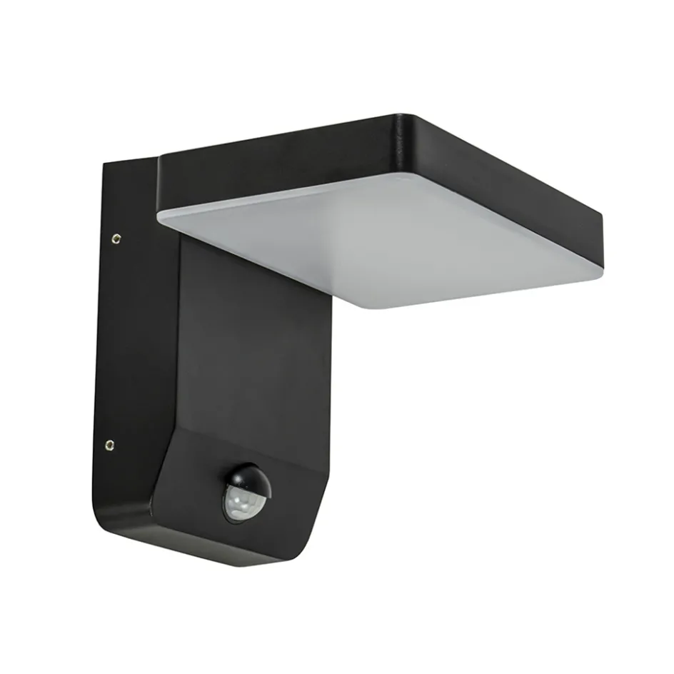 Verstelbare LED buitenlamp zwart IP54 met sensor>Straluma Sale
