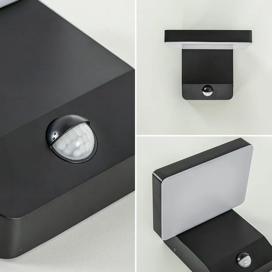 Verstelbare LED buitenlamp zwart IP54 met sensor>Straluma Sale