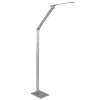 Verstelbare LED vloerlamp geborsteld staal dimbaar>Straluma Hot