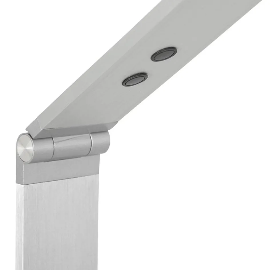 Verstelbare LED vloerlamp geborsteld staal dimbaar>Straluma Hot