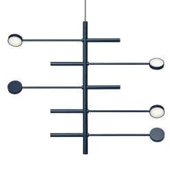 Verstelbare 5-lichts design hanglamp azuriet blauw>Straluma Hot
