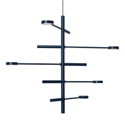 Verstelbare 5-lichts design hanglamp azuriet blauw>Straluma Hot