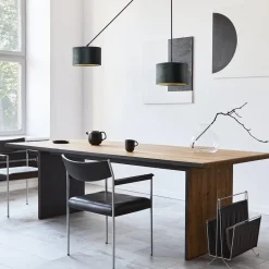 Verstelbare 2-lichts plafondlamp met velvet zwarte kappen><noscript><img width=