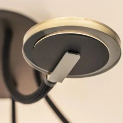 Verstelbare 5-lichts plafondlamp LED met smoke glas><noscript><img width=