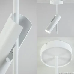 Verstelbare opbouwspot modern wit><noscript><img width=