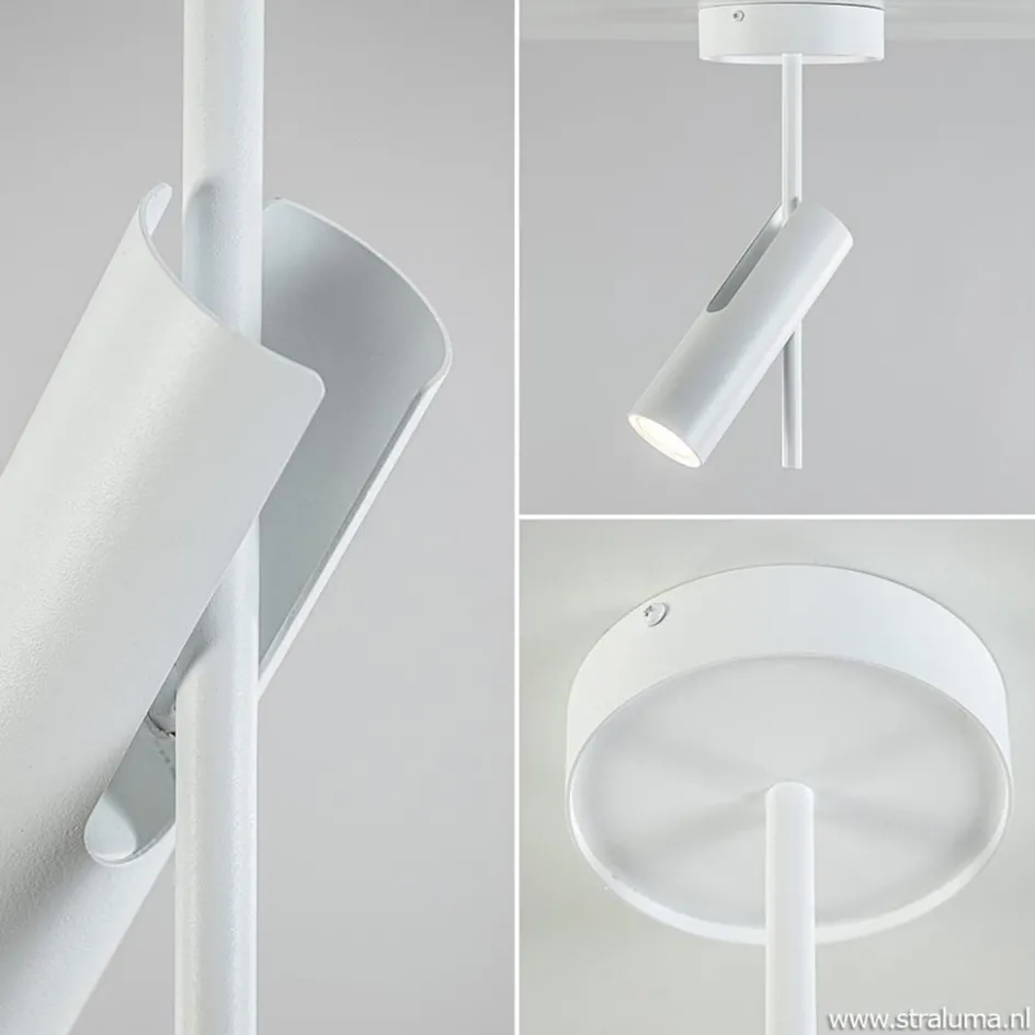 Verstelbare opbouwspot modern wit>Straluma Clearance