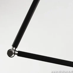 Verstelbare plafondlamp zwart met kap>Straluma Best