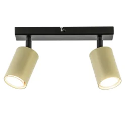 Verstelbare plafondspot GU10 zwart met goud>Straluma New
