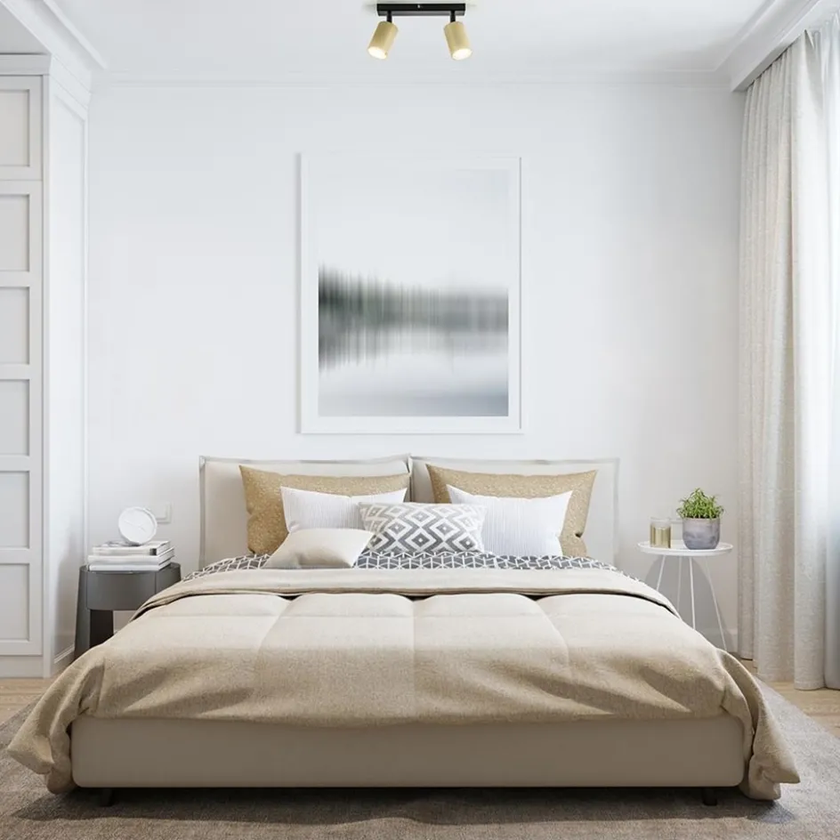 Verstelbare plafondspot GU10 zwart met goud>Straluma New