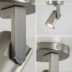 Verstelbare plafondspot metaal mat nikkel></noscript>Straluma New