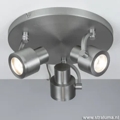 Verstelbare stalen opbouwspot 3-lichts>Straluma Best