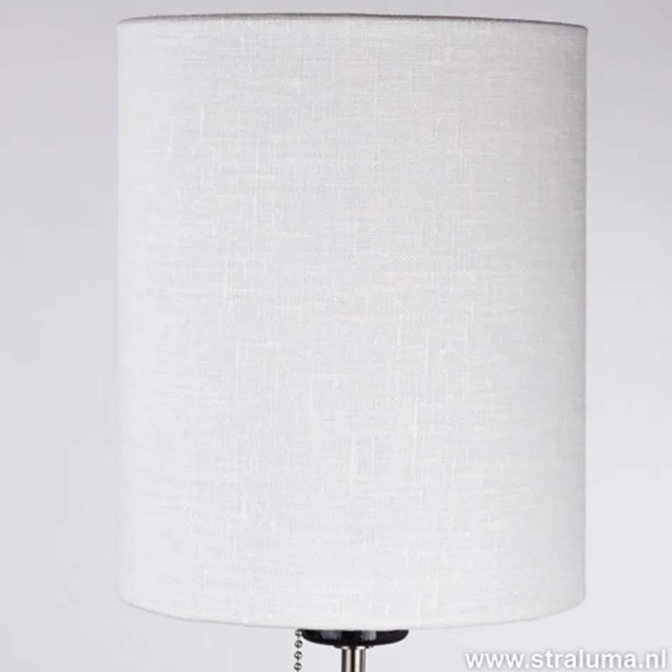 Verstelbare zwarte tafellamp met kap>Straluma