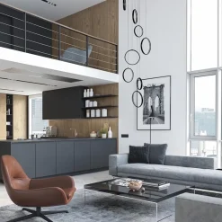 Vide hanglamp 8-L ringen zwart><noscript><img width=