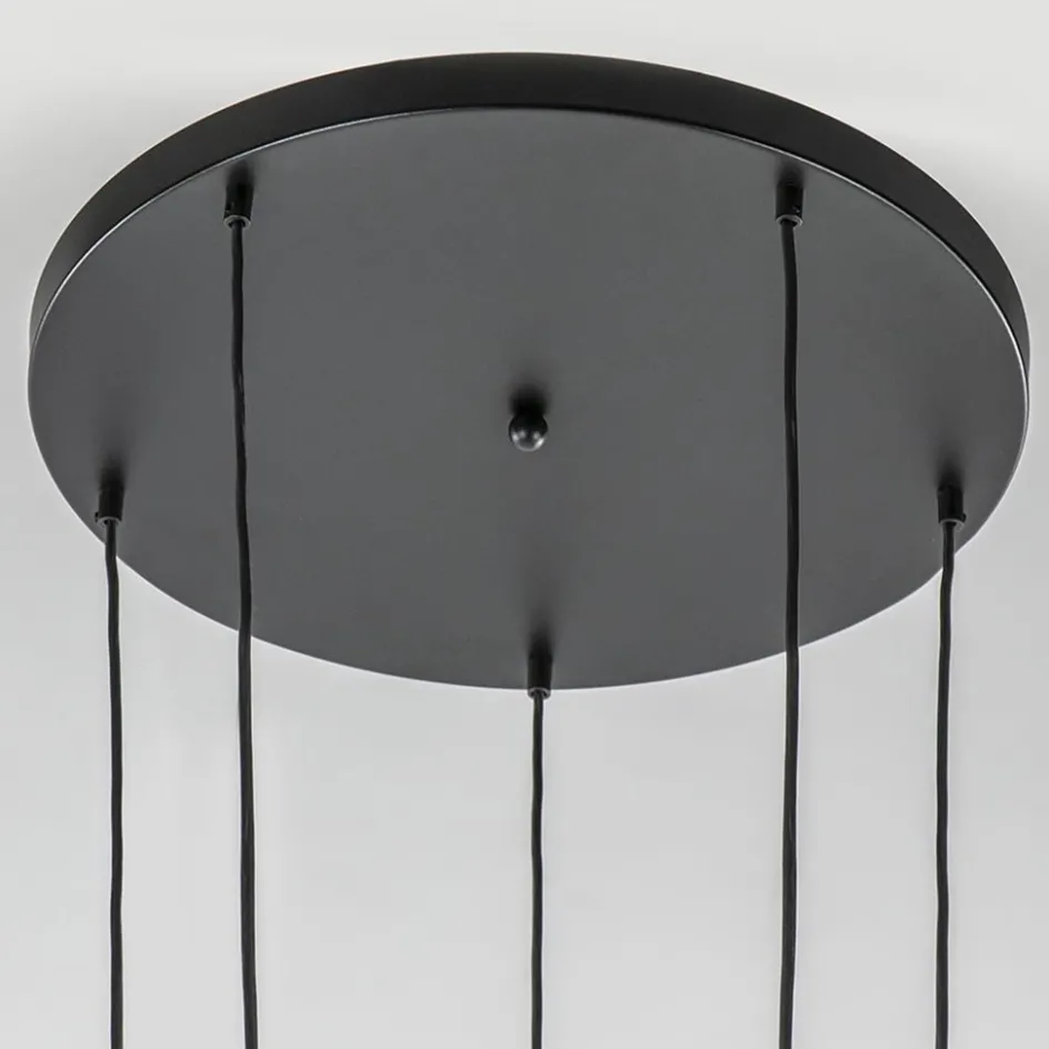 Videlamp Bella 5L rond zwart/brons+smoke>Straluma Clearance