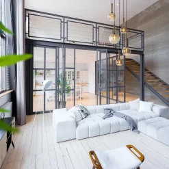 Videlamp Bella 5L rond zwart/brons+smoke><noscript><img width=