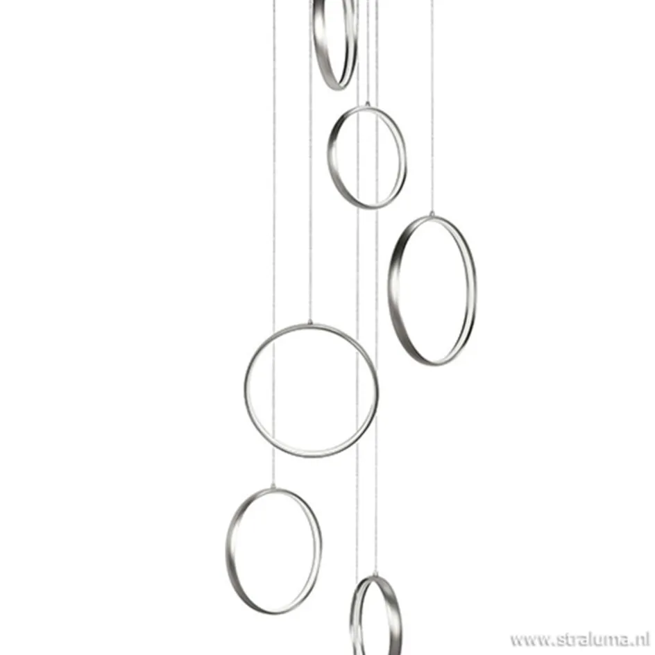 Videlamp Olympia nikkel 8 ringen>Straluma