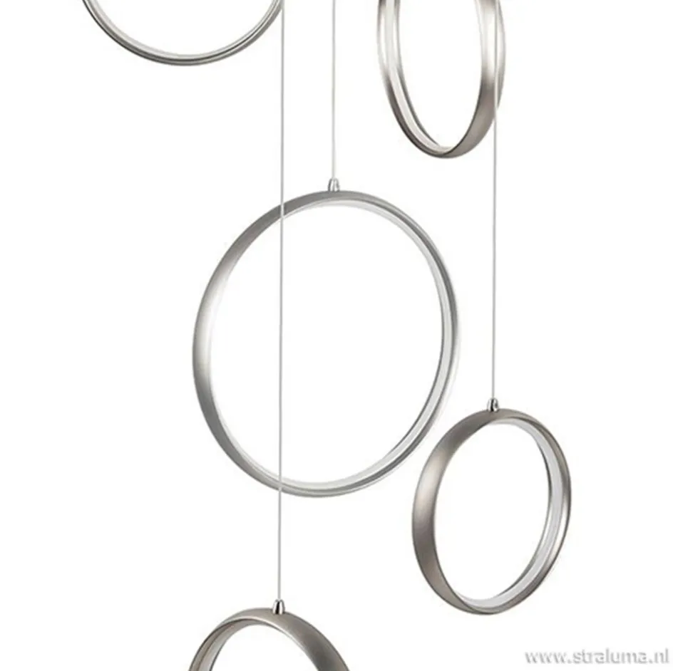 Videlamp Olympia nikkel 8 ringen>Straluma