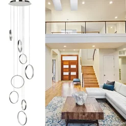 Videlamp Olympia nikkel 8 ringen><noscript><img width=