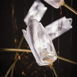 Videlamp Tulip 7L prisma/brass>Straluma