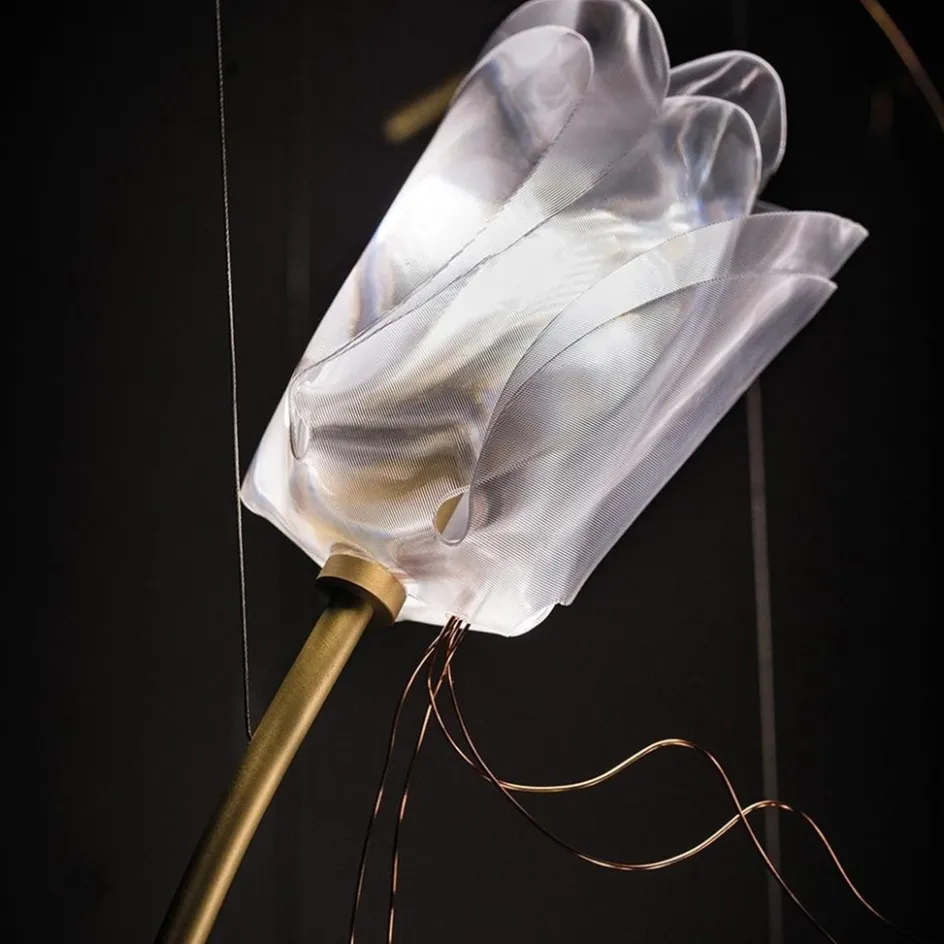 Videlamp Tulip 7L prisma/brass>Straluma