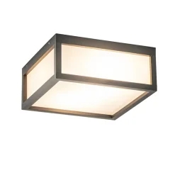 Vierkante buitenlamp dark grey plafond/wand>Straluma Sale